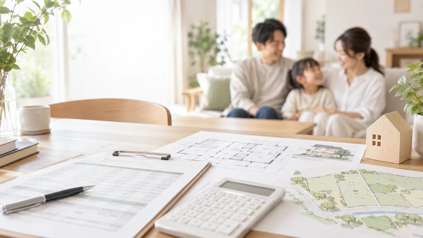 住まいと予算計画のイメージ